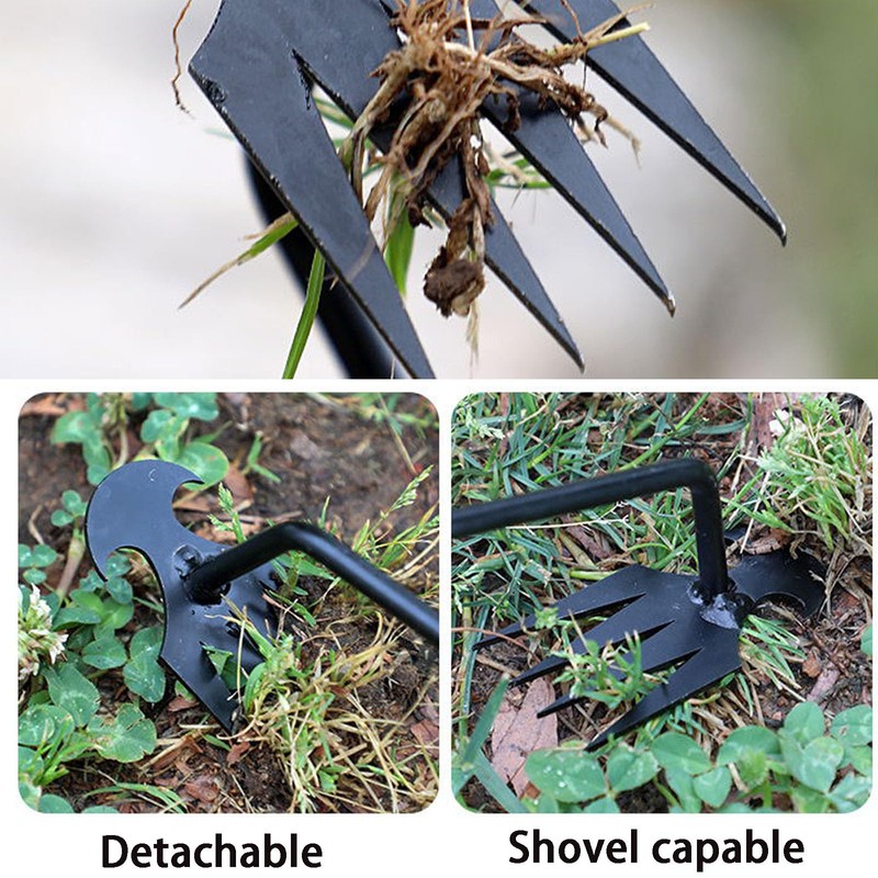 wodehahagou 2 Pcs Weeding Tool Multi Purpose Garden Weeder Tool