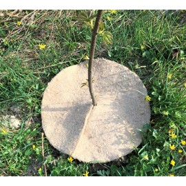 35cm Mulch Mats Made of Recycled Coffee Sacks - Pack of 10