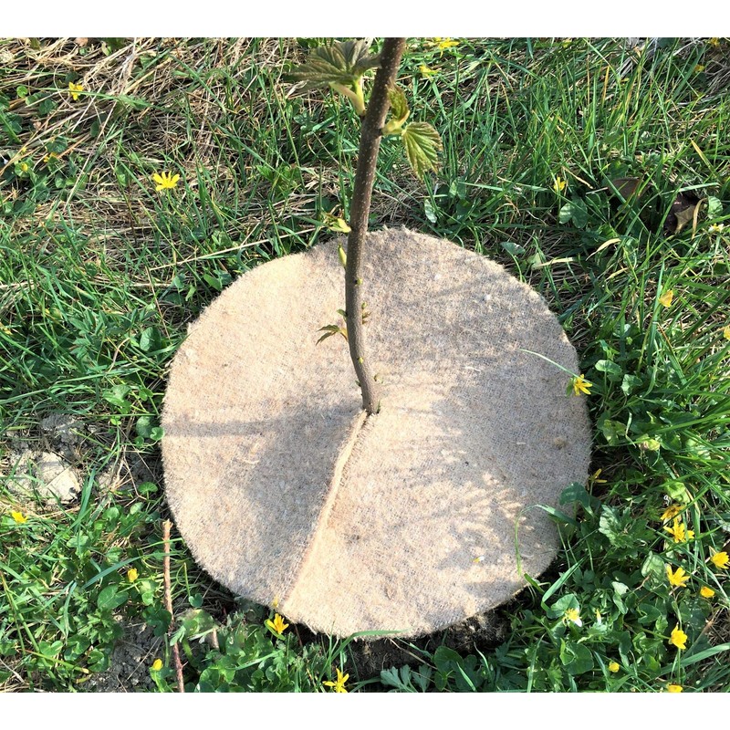 35cm Mulch Mats Made of Recycled Coffee Sacks - Pack