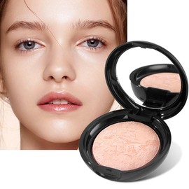Base de maquillaje en polvo horneado, correctora y con control de grasa, cobertura modulable de ligera a media - Acabado semimate natural. Paleta de polvos fijadores suaves y ligeros. (Marfil, All Skin)