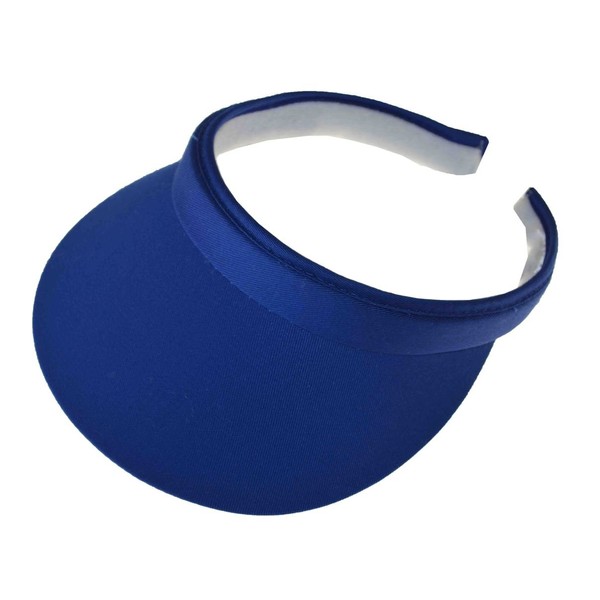 Nayt Women's Cotton Twill Clip-on Visor (Royal Blue)