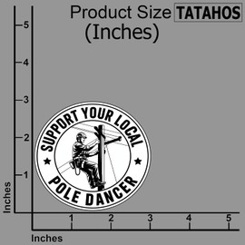 (3Pcs) Support Your Local Pole Dance Sticker – Funny Lineman Worker Decal for Hard Hat, Helmet, Toolbox, Work Truck, Electrical Tech Humor – Gifts for Electricians, Power Line Crew, Workers 3"