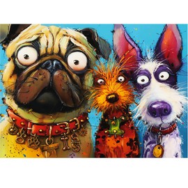1000 Piece Puzzle for Adults, XURLEQ Cute Dog Puzzle, Fun and Challenging Jigsaw Puzzles, Funny Animal Puzzle for Family Game Night, Gift for Birthday, Premium Matte Finish, 27.56 x 19.68 Inches