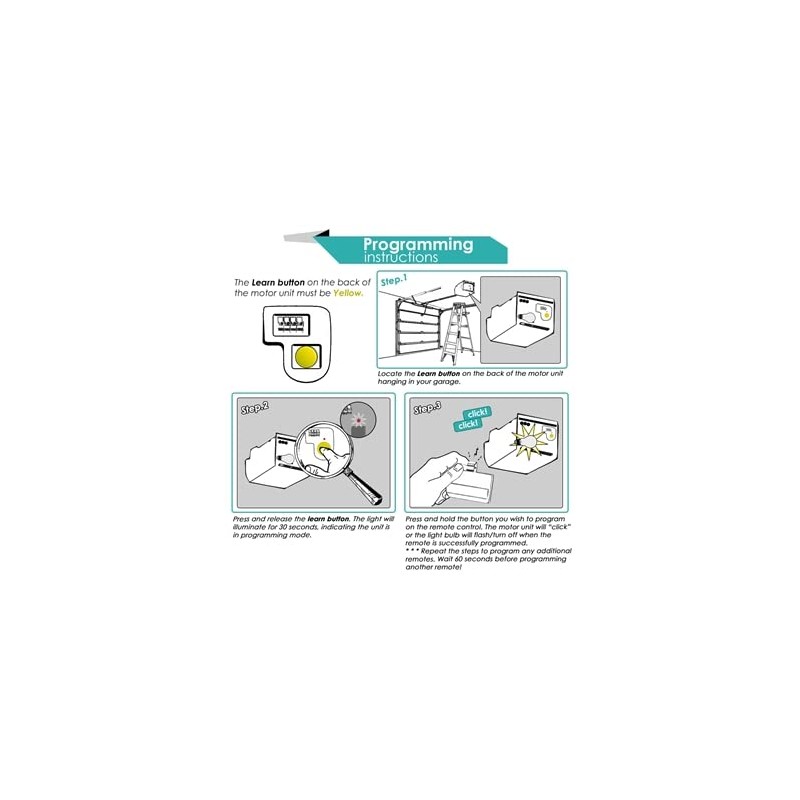 Push Button Garage Door Opener Control for Liftmaster 883LM