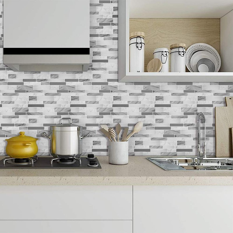 STICKGOO Thicker Design Peel and Stick Tile Backsplash, 12”×12”Stick on