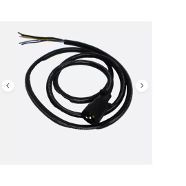 Bargman OEM BARGMAN 7 way RV trailer plug connector, 1 piece molded plug with  8 ft cord