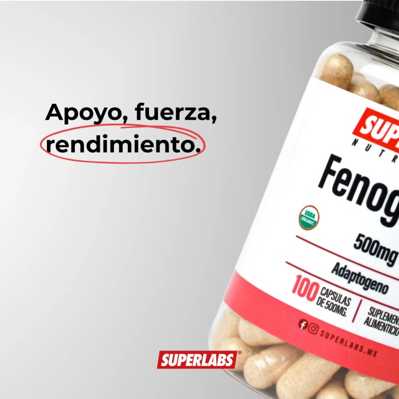 Fenogreco Superlabs Nutrition Cpsulas 500mg X 100 Libre Gluten Vegano