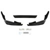 KUAFU 3-Piece Front Bumper Lip Splitter Compatible with 2005-2007 Honda