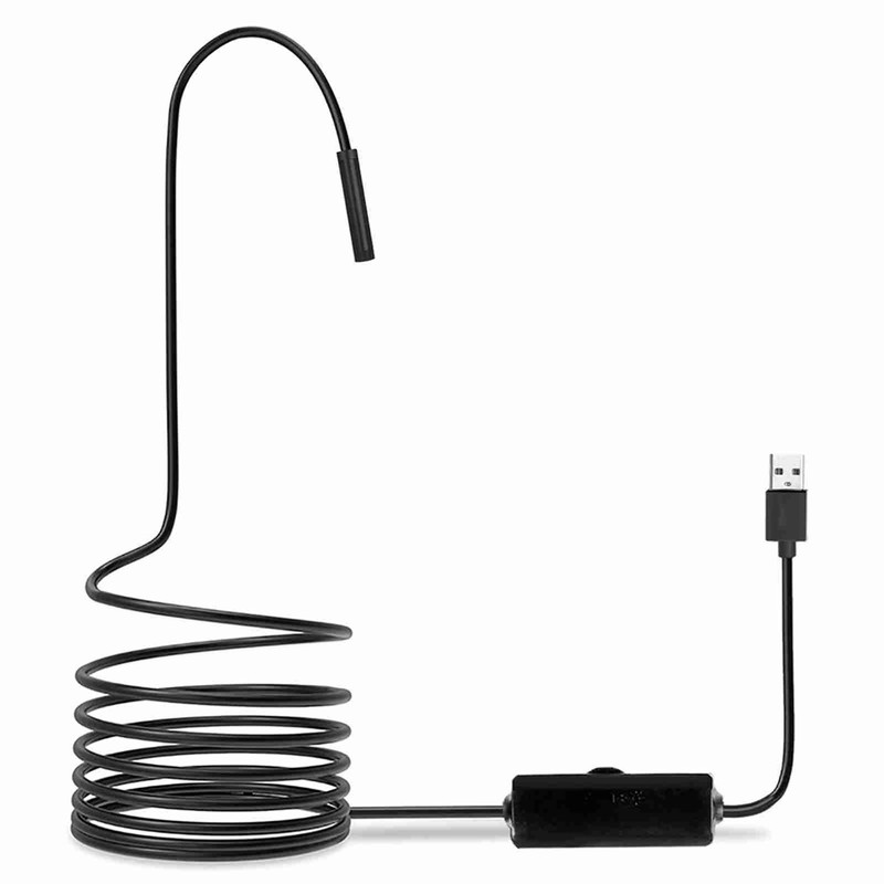 Industrial Endoscope Borescope Inspection Camera Built-in 8pcs LEDs 8mm Lens