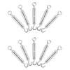 QWORK® Pack of 10 M5 Turnbuckles 304 Stainless Steel, Adjustable