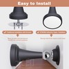 Profasion Magnetic Door Stoppers, Stainless Steel and Rubber Door Stops