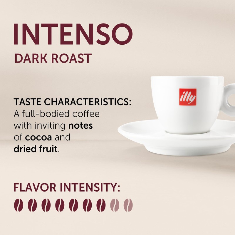 illy Ground Coffee Moka - 100% Arabica Flavored Coffee Ground