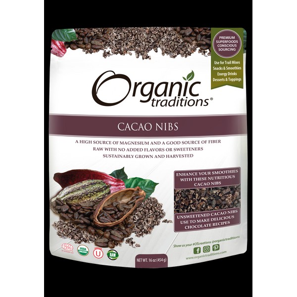 Organic Cacao Nibs, 454 g