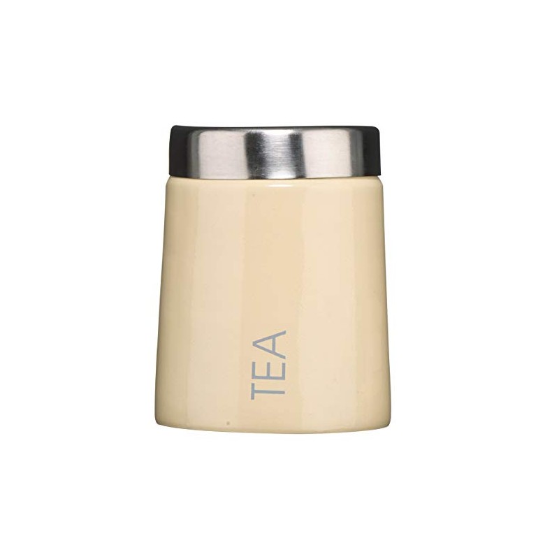 Premier Housewares Conical Tea Canister - Cream