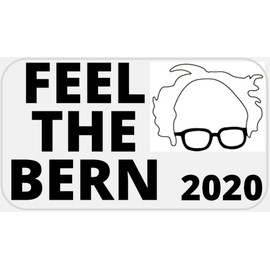 Feel The Bern 2020-50 Stickers Pack 2.25 x 1.25 inches - Bernie Sanders Vote