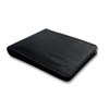 Big Skinny Full Leather RFID Blocking L-Shape Wallet (Tuxedo Black)