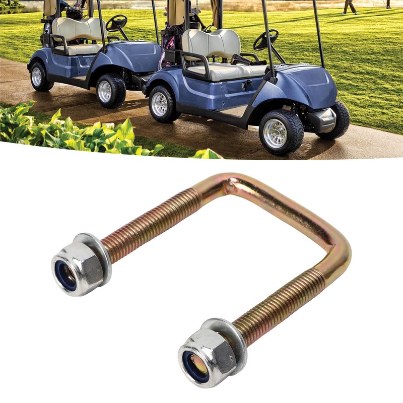 2pcs Golf Cart Leaf Spring U Bolt with Screw Nut
