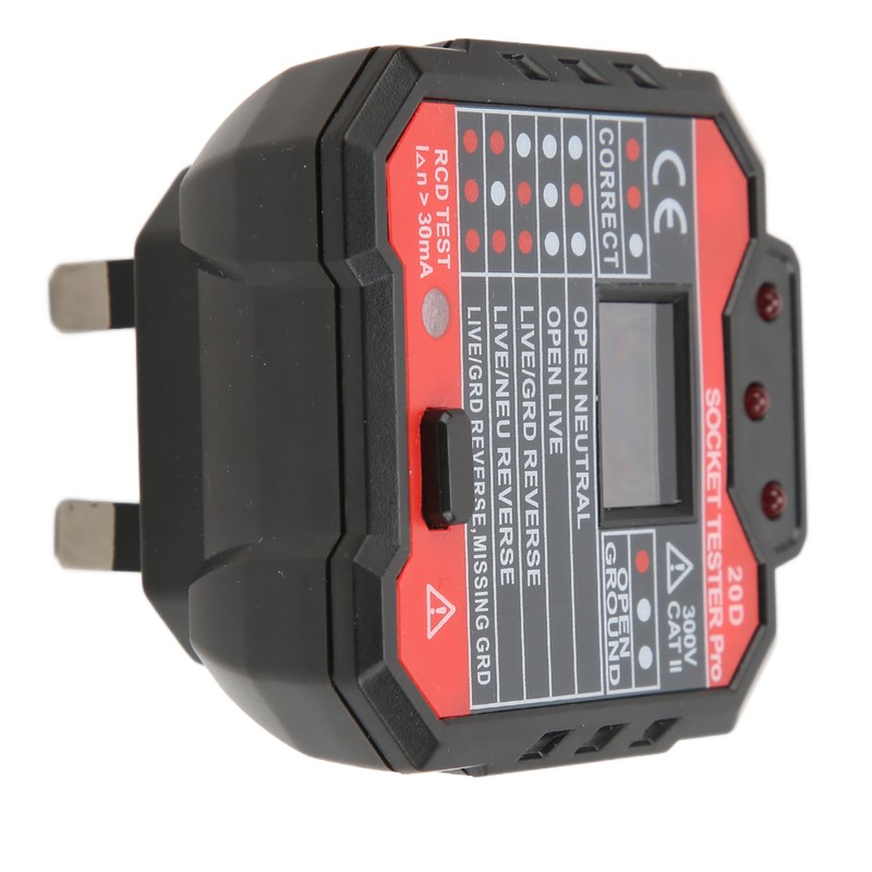 20D Leakage Socket Tester Socket Detector Electric Circuit Live Wire
