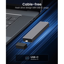 ORICO M.2 NVMe SATA SSD Enclosure Adapter Tool-Free, 10Gbps USB C 3.2 Gen2 PCIe NVMe M-Key, 6Gbps M2 NGFF SATA (B+M Key), Aluminum M2 Case Support UASP for 4TB SSD Size 2230/2242/2260/2280- M2PJH