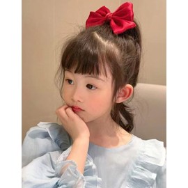 GFun Ribbon Hair Accessory, Hair Clip, Hair Ribbon, Kids, Chiffon, Organza, Set of 2, Hair Ornament, Hair Arrangement, Recitals, Kindergarten Entrance Ceremonies, Graduation Ceremonies, Outfit