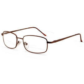In Style Eyes Enda Middle - Italian Design Bifocal Magnification Reading Glasses - Wired Metal Frame, Non-Polarized Lens - Gold - 3.5x