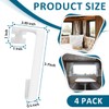 NOOTO 4 Pack White RV Curtains Holder for Camper Windows