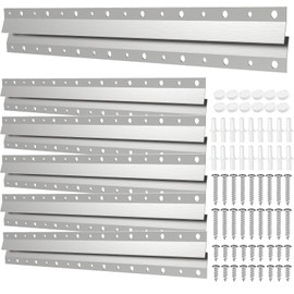 French Cleat Hanger 16 Inch - 6 Pairs, Z Bar Hanger Supports 60 Lbs, Interlocking Wall Mounting Bracket Hardware Kit for Hanging Mirrors, Picture, Shelf, Whiteboard, Art, Frames