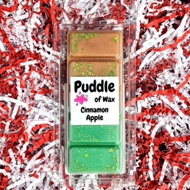 Puddle of Wax - Cinnamon Apple Soy Wax Melt Snap Bar - 50g - Christmas Scent - Vegan Friendly - Made in the UK