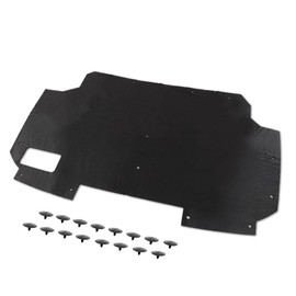 CHEDA Hood Insulation Pad with clips Compatible with Ford F150 F250 F350 Bronco 1987-1991 Black
