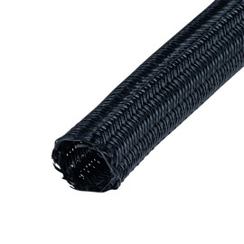 MCO Z0352 Cable Neat Tube Cable Storage Sleeve Length 9.8 ft (3 m) Outer Shape 20mm Black