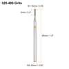 sourcing map 10pcs 325-400 Grits Diamond Grinding Bit 1.35mm Cylinder