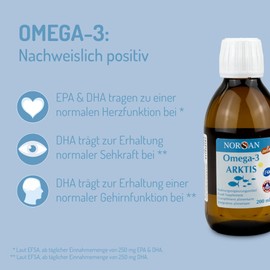 NORSAN Premium Omega-3 Arctic Cod Oil High Dose 2 x 200 ml - 2,000 mg Omega-3 per Serving with Lemon Flavour - Fish Oil with EPA & DHA - Premium Oil 800 IU Vitamin D3