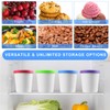 Uiifan 4 Pcs 1 Qt Ice Cream Containers for Homemade
