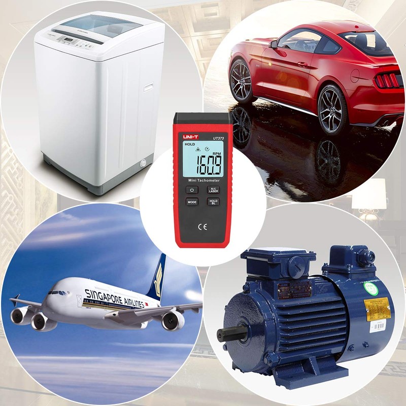 UNI-T Digital Speedometer, High Accuracy, Non-Contact Tachometer, Fan, Washing Machine,