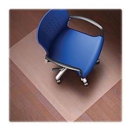 Lorell LLR82827 Nonstudded Design Hardwood Surface Chair Mat, 60x46 Inch