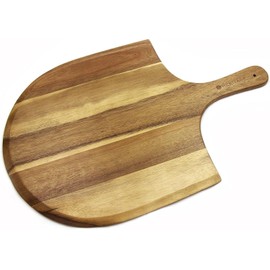 Heritage Acacia 22x14 Inch Wooden Pizza Peel, Cutting, Paddle Board W Handle NEW