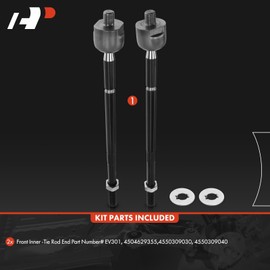A-Premium 2 x Front Inner Tie Rod Ends, Compatible with Toyota Camry 1992-2001, Sienna 1998-2002, Avalon 1995-2004, Solara 1999-2003, Lexus ES300 1992-2001