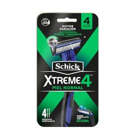 Schick Xtreme4 Rastrillos Desechables para Hombre Piel Normal 4pz