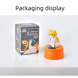 Generic Cartoon Kitten Mechanical Timer,Wind Up 60 Minutes Manual Countdown Timer for Classroom, Home, Study and Cooking (Orange), RB576