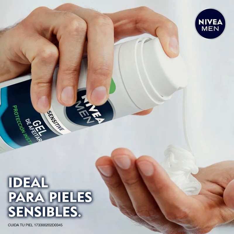 Gel para Afeitar Nivea Men Sensitive para Piel Sensible 200ml