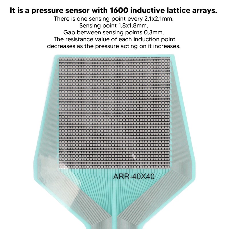 Array Pressure Sensor 40x40 Pressure Piezoresistive Sensor High Density Distributed