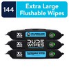 Dude Wipes Flushable Wipes Dispenser (3 Packs 48 Wipes), Unscented