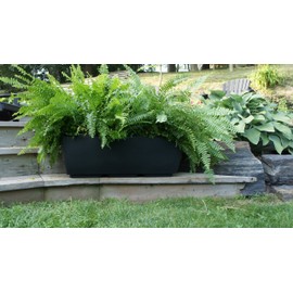 RTS Home Accents 36" Elevated Planter, Body Only, Black