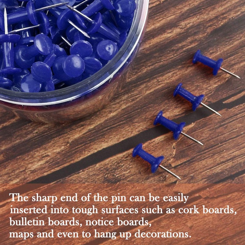 sourcing map 500 Pcs 3/8 Inch Map Push Pins Thumb
