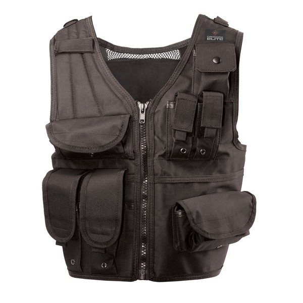 GameFace 80501 Elite Tactical Airsoft Harness With Adjustable Straps And Multi-Use Pockets