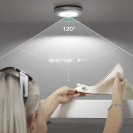 PIR Motion Sensor LED Cabinet Lamp for Bedroom, Closet & Kitchen SE03145 100ea