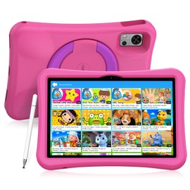 G5 Tab Kids, Android Tablet for Kids, 8(4+4) G+128G up to 1TB, Bluetooth, WIFI5, Parental Control, Dual Camera, TV Eye Bluelight Tablet, Dual SIM, Pink