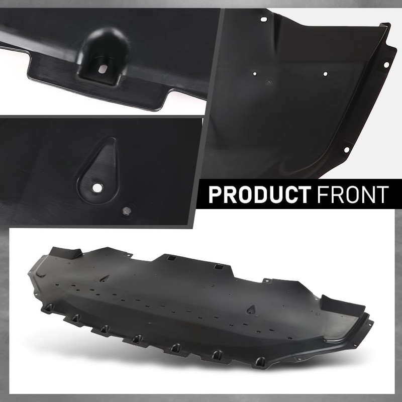 G-PLUS Front Engine Splash Shield Cover Compatible with Ford Mustang