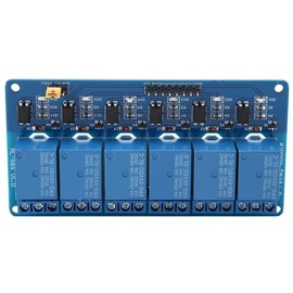 6 Channel Relay Module Low Level Trigger with Optocoupler 5V/12V/24V (optional) (24V)
