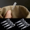 LAIYOHO 200 Pcs Plastic Alligator Clips Garment Clips with Teeth